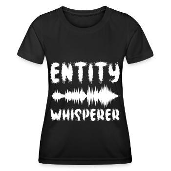 Enquêteur paranormal Chasse aux fantômes - T-shirt sport Femme - noir - Devant - AI Model Female 172 light (172cm)