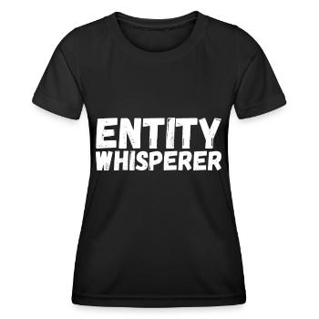 Enquêteur paranormal Chasse aux fantômes - T-shirt sport Femme - noir - Devant - AI Model Female 172 light (172cm)