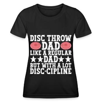 Lancer du disque Lancer du disque - T-shirt sport Femme - noir - Devant - AI Model Female 172 light (172cm)