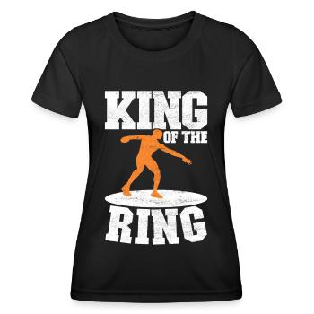 Lancer du disque Lancer du disque - T-shirt sport Femme - noir - Devant - AI Model Female 172 light (172cm)