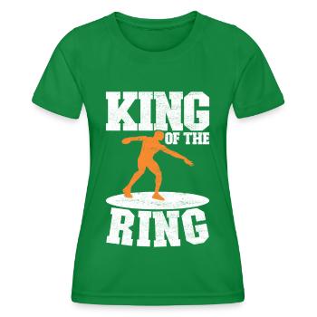 Diskuswerfer Diskuswerfen - Frauen Funktions-T-Shirt - Kelly Green - Vorne - AI Model Female 172 dark (172cm)