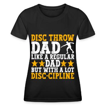 Lancer du disque Lancer du disque - T-shirt sport Femme - noir - Devant - AI Model Female 172 light (172cm)
