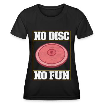 Lancer du disque Lancer du disque - T-shirt sport Femme - noir - Devant - AI Model Female 172 light (172cm)