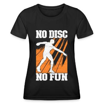 Lancer du disque Lancer du disque - T-shirt sport Femme - noir - Devant - AI Model Female 172 light (172cm)