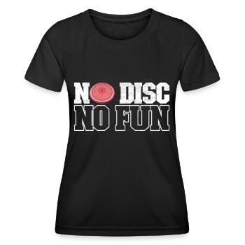 Lancer du disque Lancer du disque - T-shirt sport Femme - noir - Devant - AI Model Female 172 light (172cm)