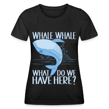 Whales Whale - Women's Functional T-Shirt - black - Front - AI Model Female 172 light (172cm)