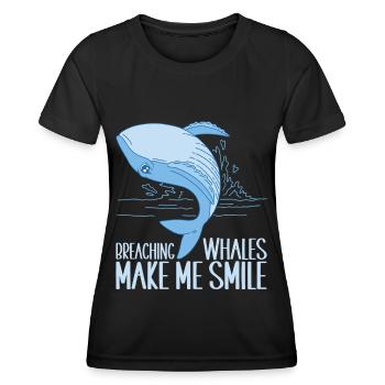 Whales Whale - Women's Functional T-Shirt - black - Front - AI Model Female 172 light (172cm)