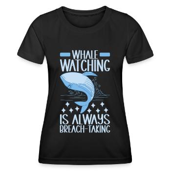 Whales Whale - Women's Functional T-Shirt - black - Front - AI Model Female 172 light (172cm)