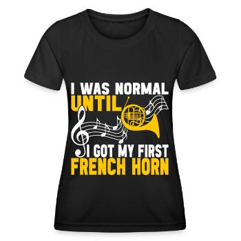 Cor Cuivres - T-shirt sport Femme - noir - Devant - AI Model Female 172 light (172cm)