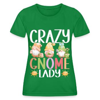Garden Gnomes Gardening - Women's Functional T-Shirt - kelly green - Front - AI Model Female 172 dark (172cm)