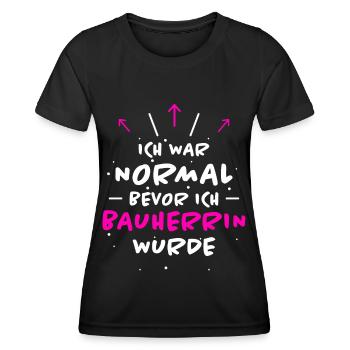Bauherrin Spruch Bauherr Lustig Bauherrin Geschenk - Frauen Funktions-T-Shirt - Schwarz - Vorne - AI Model Female 172 light (172cm)