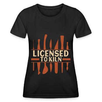 Töpfern Töpfer - Frauen Funktions-T-Shirt - Schwarz - Vorne - AI Model Female 172 light (172cm)