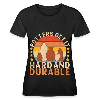 Töpfern Töpfer - Frauen Funktions-T-Shirt - Schwarz - Vorne - AI Model Female 172 light (172cm)