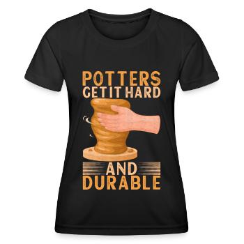 Töpfern Töpfer - Frauen Funktions-T-Shirt - Schwarz - Vorne - AI Model Female 172 light (172cm)