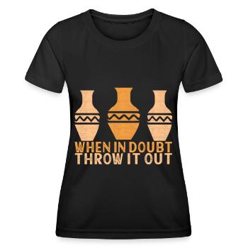 Töpfern Töpfer - Frauen Funktions-T-Shirt - Schwarz - Vorne - AI Model Female 172 light (172cm)