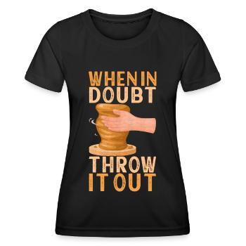 Töpfern Töpfer - Frauen Funktions-T-Shirt - Schwarz - Vorne - AI Model Female 172 light (172cm)