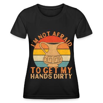 Töpfern Töpfer - Frauen Funktions-T-Shirt - Schwarz - Vorne - AI Model Female 172 light (172cm)