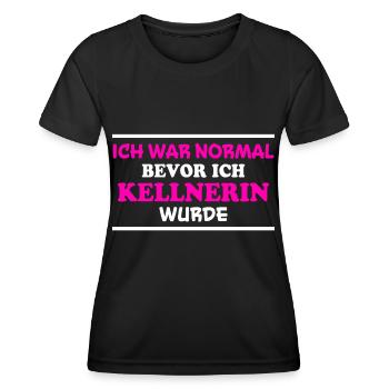 Kellnerin Spruch Kellner Beruf Kellnerin Geschenk - Frauen Funktions-T-Shirt - Schwarz - Vorne - AI Model Female 172 light (172cm)