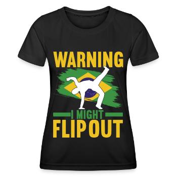Capoeira Capoeirista - Women's Functional T-Shirt - black - Front - AI Model Female 172 light (172cm)