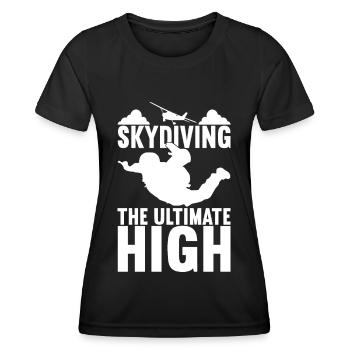 Parachutiste Parachutiste - T-shirt sport Femme - noir - Devant - AI Model Female 172 light (172cm)