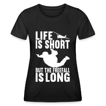 Parachutiste Parachutiste - T-shirt sport Femme - noir - Devant - AI Model Female 172 light (172cm)