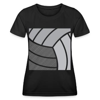 Volley-ball - T-shirt sport Femme - noir - Devant - AI Model Female 172 light (172cm)