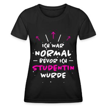 Studentin Spruch Universität Studentin Geschenk - Frauen Funktions-T-Shirt - Schwarz - Vorne - AI Model Female 172 light (172cm)