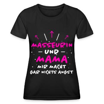 Masseurin Spruch Beruf Lustiges Masseurin Geschenk - Frauen Funktions-T-Shirt - Schwarz - Vorne - AI Model Female 172 light (172cm)