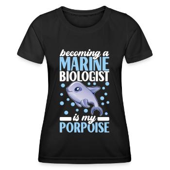 Marine Biology Marine Biologist - Women's Functional T-Shirt - black - Front - AI Model Female 172 light (172cm)