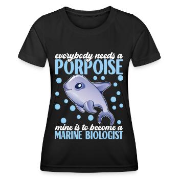 Marine Biology Marine Biologist - Women's Functional T-Shirt - black - Front - AI Model Female 172 light (172cm)