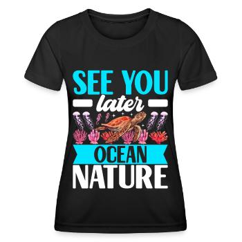 Marine Biology Marine Biologist - Women's Functional T-Shirt - black - Front - AI Model Female 172 light (172cm)