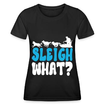 Sledding Sled dogs - Women's Functional T-Shirt - black - Front - AI Model Female 172 light (172cm)