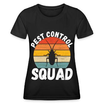Exterminateur de lutte antiparasitaire - T-shirt sport Femme - noir - Devant - AI Model Female 172 light (172cm)