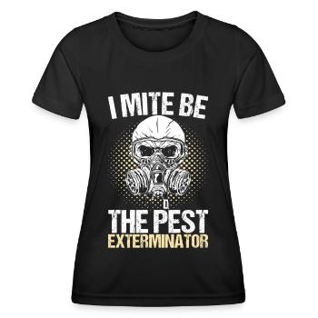 Exterminateur de lutte antiparasitaire - T-shirt sport Femme - noir - Devant - AI Model Female 172 light (172cm)