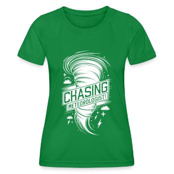 Tornade Twister Chasseur Météorologue - T-shirt sport Femme - vert - Devant - AI Model Female 172 dark (172cm)