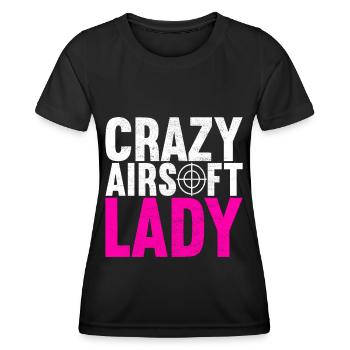 Airsoft Gun Airsoft Hobby - Women's Functional T-Shirt - black - Front - AI Model Female 172 light (172cm)