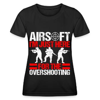 Airsoft Gun Airsoft Hobby - Women's Functional T-Shirt - black - Front - AI Model Female 172 light (172cm)