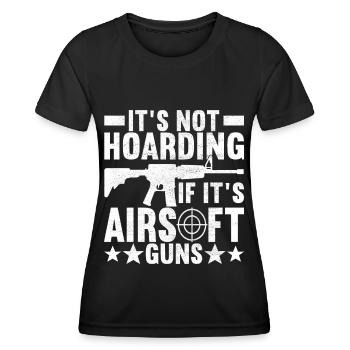 Airsoft Gun Airsoft Hobby - Women's Functional T-Shirt - black - Front - AI Model Female 172 light (172cm)