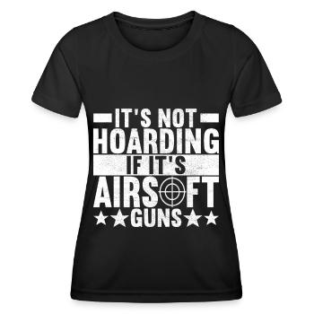 Airsoft Gun Airsoft Hobby - Women's Functional T-Shirt - black - Front - AI Model Female 172 light (172cm)