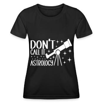 Astronomie astronome - T-shirt sport Femme - noir - Devant - AI Model Female 172 light (172cm)