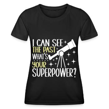 Astronomie astronome - T-shirt sport Femme - noir - Devant - AI Model Female 172 light (172cm)