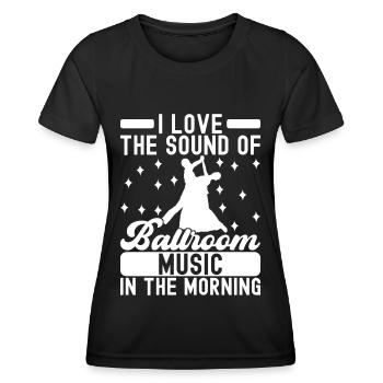 Danse de salon Danseurs de salon Danseurs de salon Danseurs de salon - T-shirt sport Femme - noir - Devant - AI Model Female 172 light (172cm)