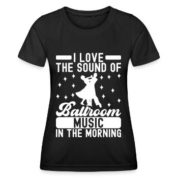 Danse de salon Danseurs de salon Danseurs de salon Danseurs de salon - T-shirt sport Femme - noir - Devant - AI Model Female 172 light (172cm)