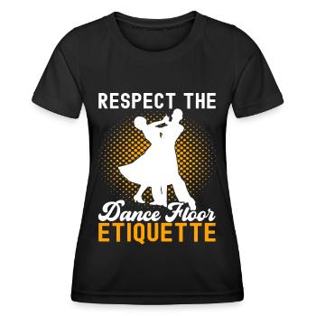 Danse de salon Danseurs de salon Danseurs de salon Danseurs de salon - T-shirt sport Femme - noir - Devant - AI Model Female 172 light (172cm)