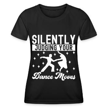 Danse de salon Danseurs de salon Danseurs de salon Danseurs de salon - T-shirt sport Femme - noir - Devant - AI Model Female 172 light (172cm)
