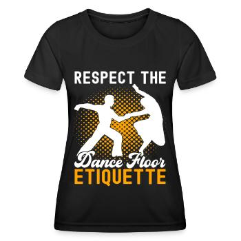 Danse de salon Danseurs de salon Danseurs de salon Danseurs de salon - T-shirt sport Femme - noir - Devant - AI Model Female 172 light (172cm)