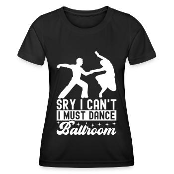 Danse de salon Danseurs de salon Danseurs de salon Danseurs de salon - T-shirt sport Femme - noir - Devant - AI Model Female 172 light (172cm)