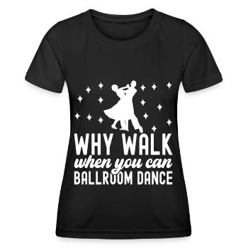 Danse de salon Danseuses de salon Danseuses de salon Danseuses de salon - T-shirt sport Femme - noir - Devant - AI Model Female 172 light (172cm)