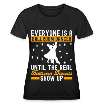 Danse de salon Danseuses de salon Danseuses de salon Danseuses de salon - T-shirt sport Femme - noir - Devant - AI Model Female 172 light (172cm)