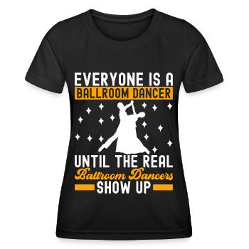 Danse de salon Danseuses de salon Danseuses de salon Danseuses de salon - T-shirt sport Femme - noir - Devant - AI Model Female 172 light (172cm)